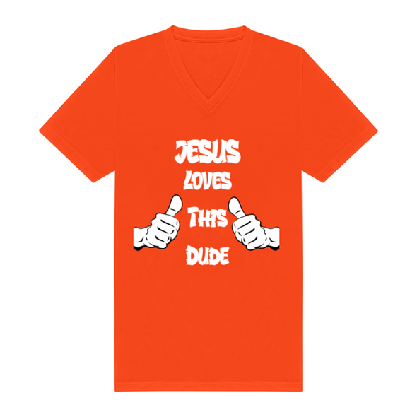 Jesus Loves This Dude V-Neck