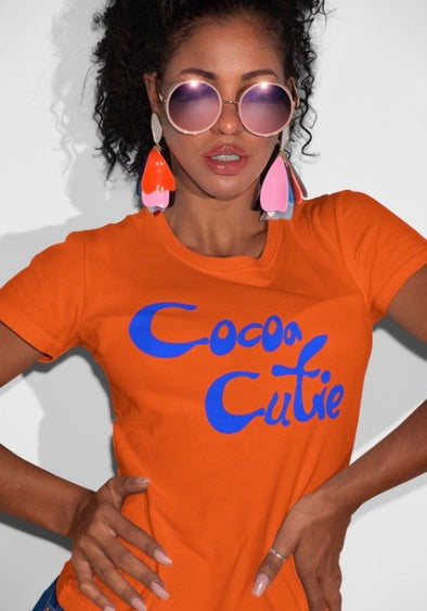 Cocoa Cutie_Blue Ltr_T-Shirt