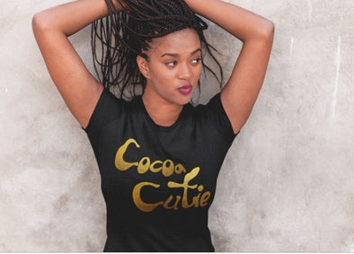 Cocoa Cutie_Gold Ltr T-Shirt