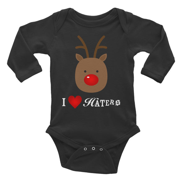 Rudolph loves haters - Infant Long Sleeve Bodysuit