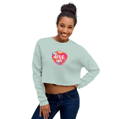 Love Vibes Crop Sweatshirt